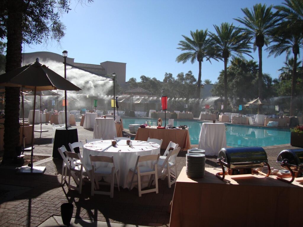 Outdoor Cooling Rentals Air Conditioners & Misting Systems Phoenix AZ Hacienda Rentals LLC