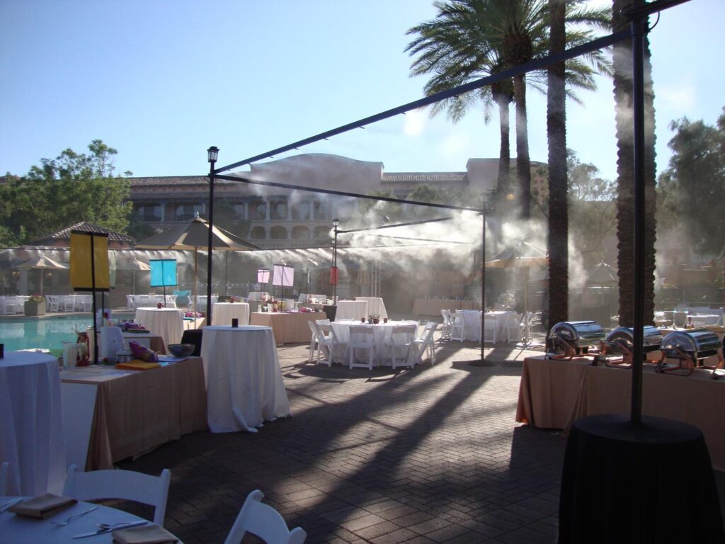 Outdoor Cooling Rentals Air Conditioners & Misting Systems Phoenix AZ Hacienda Rentals LLC